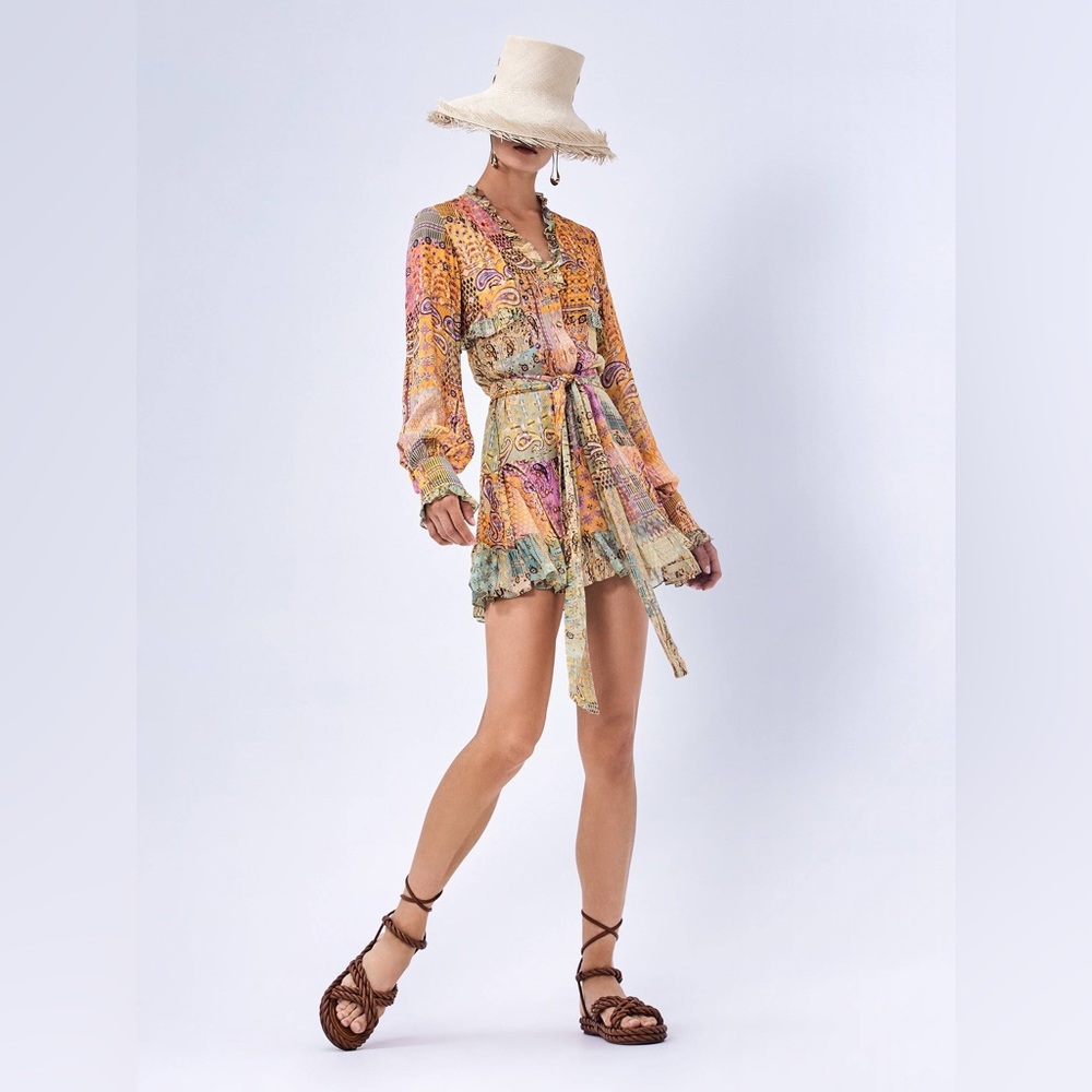 ALEXIS Sabrine Dress Color: Sunset Paisley